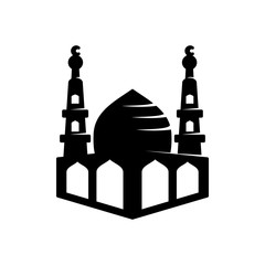 Mosque icon vector Illustration design template