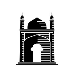 Mosque icon vector Illustration design template