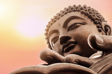 Tian Tan Buddha at Po Lin Monastery, Lantau Island in Hong Kong