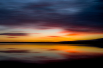 Okarito  lagoon on the west coast of NZ at sunrise