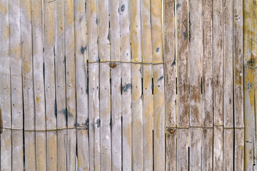 Close up bamboo fence background