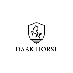 vintage emblem horse logo
