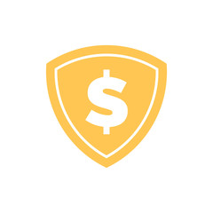 shield & dollar logo, finance logo