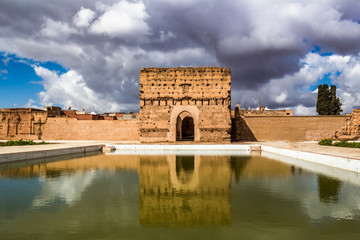 tourism, morocco, africa, palace, travel, african, marrakesh, architecture, building, moroccan, marrakech, berber, old, medina, fortress, badi, arab, wall, adventure, sultan, middle east, north africa