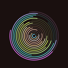 sound waves,circle effect vector