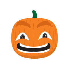 Happy pumpkin cartoon imag. Vector illustration design