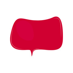 Isolated comic bubble chat. Vector illustration design