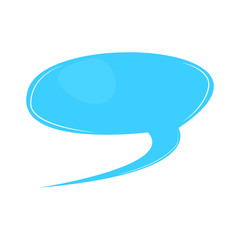 Isolated comic bubble chat. Vector illustration design