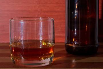 Glass with rum