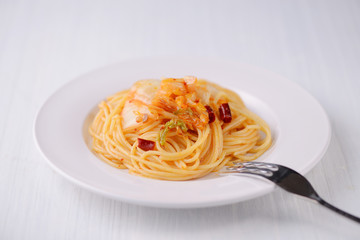 キムチのパスタ