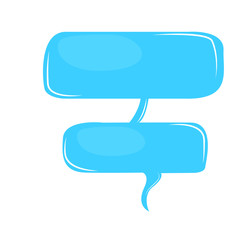 Fototapeta premium Isolated comic bubble chat. Vector illustration design