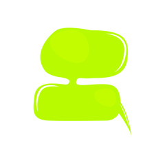 Isolated comic bubble chat. Vector illustration design