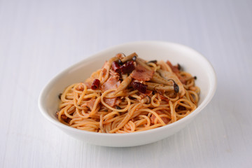 トマトソースのパスタ