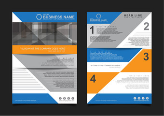 Annual report Brochure design template vector. Business Flyers infographic magazine poster. Abstract layout template ,Book Cover presentation portfolio.