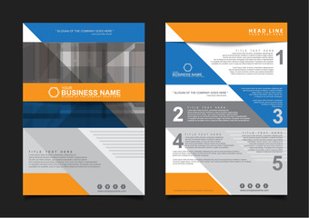 Annual report Brochure design template vector. Business Flyers infographic magazine poster. Abstract layout template ,Book Cover presentation portfolio.