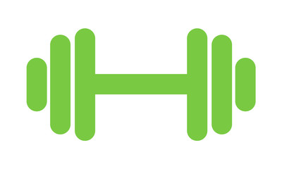 Fitness weight icon, lifting symbol. Gym illustration, vector