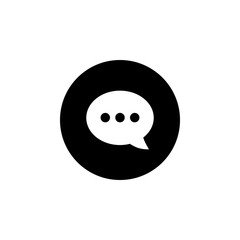 Fototapeta premium Chat icon vector. Chat Icon in trendy flat style. Speech bubble symbol