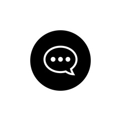 Chat icon vector. Chat Icon in trendy flat style. Speech bubble symbol