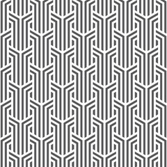 Vector pattern. Repeating geometric tiles with linear striped rhombuses