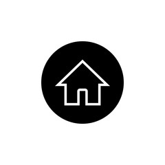 Home icon vector. House vector icon