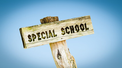 Street Sign SPECIAL SCHOOL