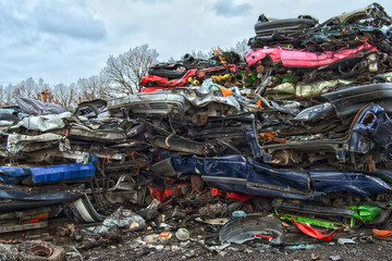 Obraz premium Old Metal on Scrapyard