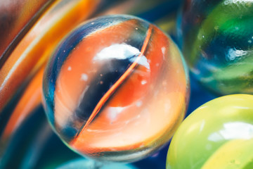 Beautiful colorful marbles