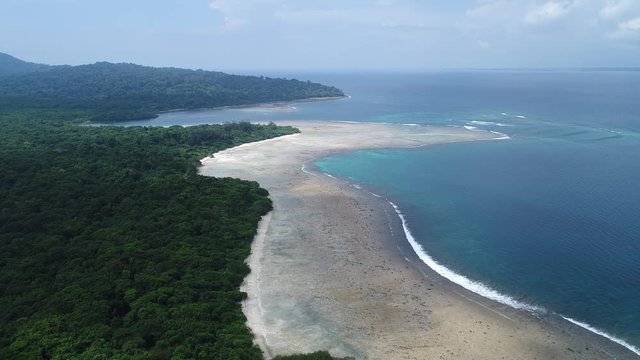 Beach Span At Ujung Kulon 