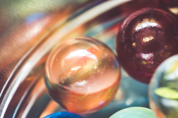 Beautiful colorful marbles