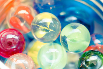 Beautiful colorful marbles