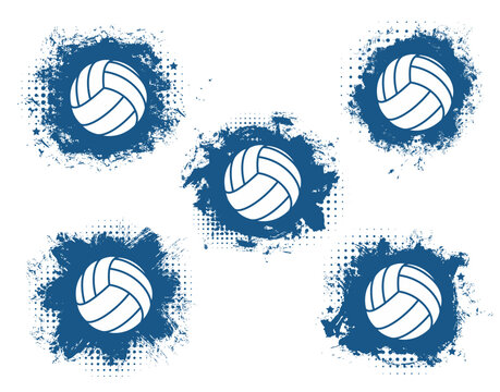Volleyball sport game balls. Sporting equipment