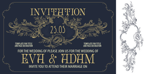 Template flyer, invitations or greeting cards