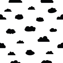 cloud seamless pattern background icon.