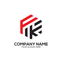 F initial logo design