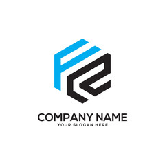 F initial logo design