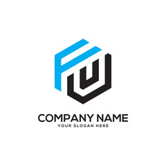 F initial logo design