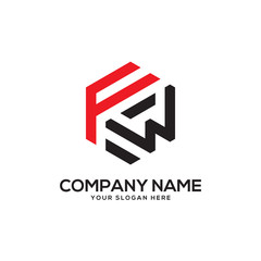 F initial logo design