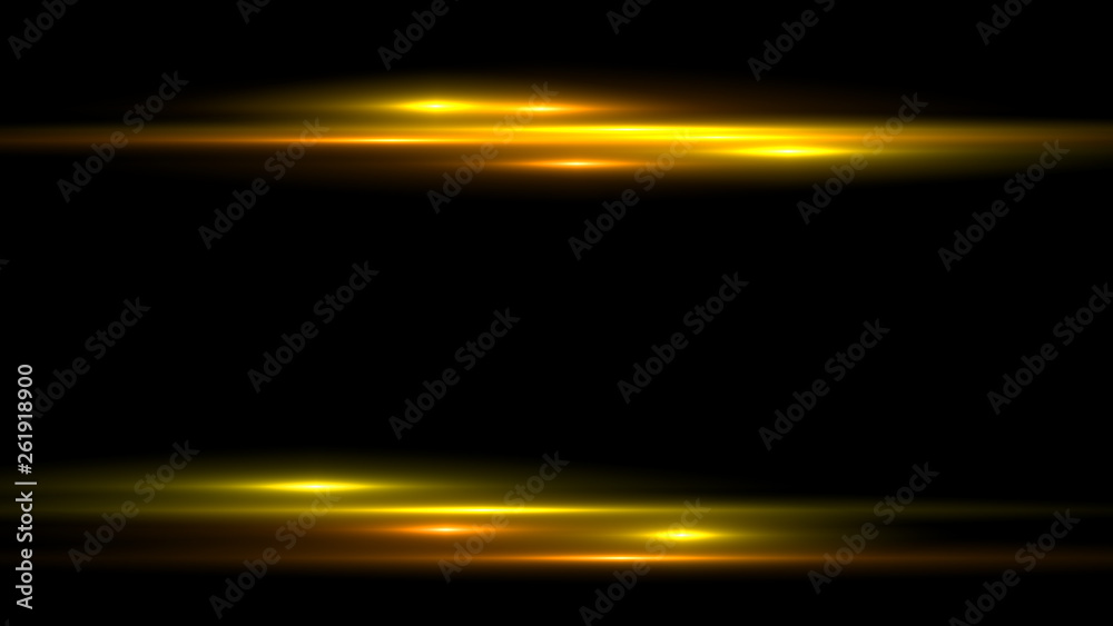 Canvas Prints lens flare glow light effect on black background. easy to add overlay or screen filter over photos