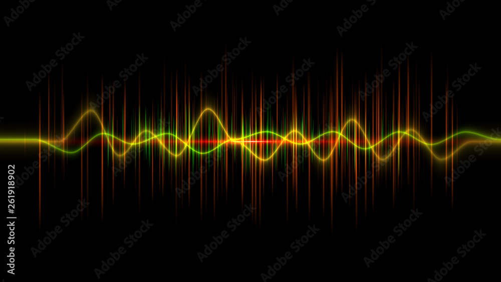 Canvas Prints frequency audio music equalizer digital waveform for sound technology or tune bar. song studio or mu