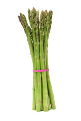 Asparagus on white background