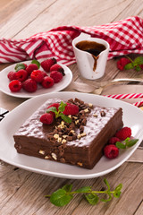 Chocolate cake.