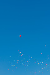 空に舞う風船