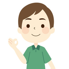 OKマーク　男性
