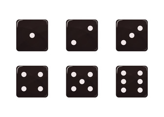 Set of white dice.