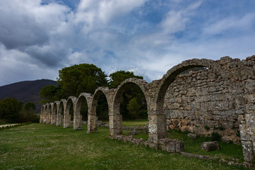 Rocchetta a Volturno, Isernia, Molise. Abbazia benedettina di San Vincenzo al Volturno. Storica...