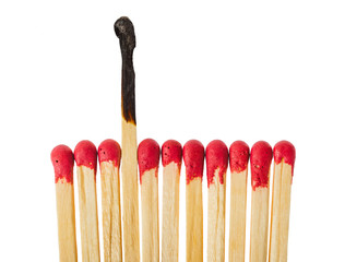 Matches - leadership or inspiration concept