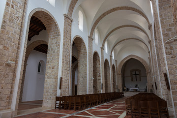 Rocchetta a Volturno, Isernia, Molise. Abbazia benedettina di San Vincenzo al Volturno. Storica...