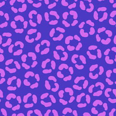 Fototapeta na wymiar Abstract jaguar skin seamless print. Vector hand drawn pattern in trendy colors
