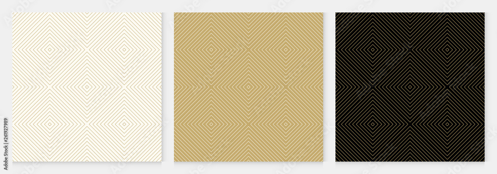 Poster background pattern seamless geometric abstract gold luxury color vector.