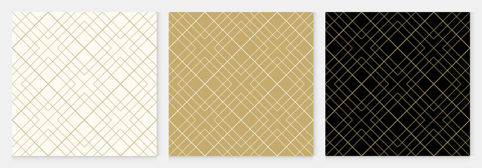 Background pattern seamless geometric abstract gold luxury color vector. 